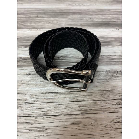 Michael Kors Braided Leather Belt - Women's 43" Black - Picture 7 of 7